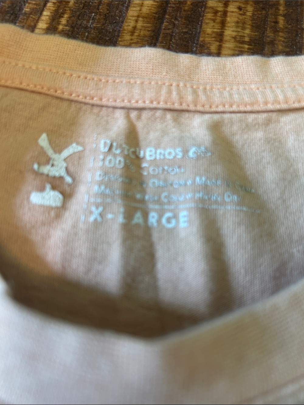 ✌️Dutch Bros Cotton Tshirt XL Peach Coffee - Picture 6 of 10